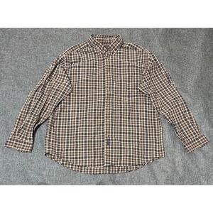 Dockers Men's L Plaid Long Sleeve Shirt